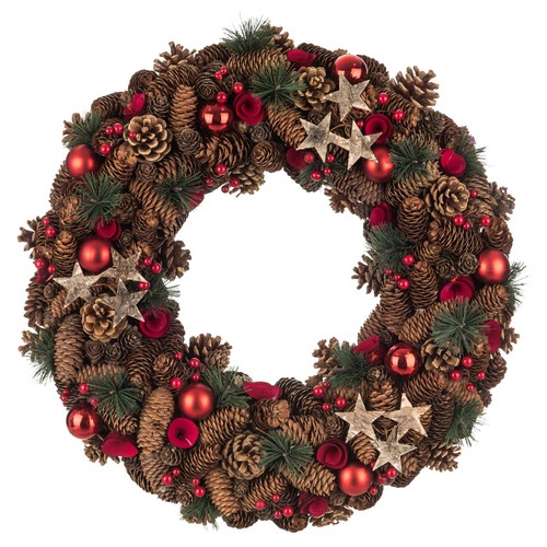 Natural christmas wreath home - natural,