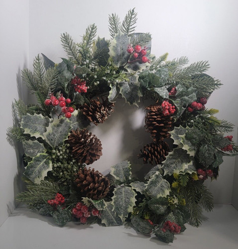Handmade christmas wreath - christmas,