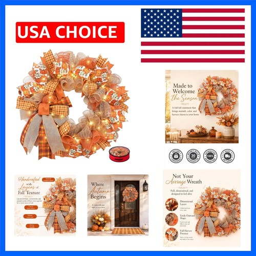 Inch fall wreaths - fall,