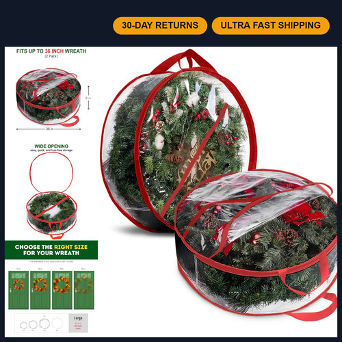 Red christmas wreath - christmas,