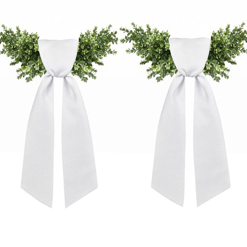 Pcs white wreath sash - wreath, for