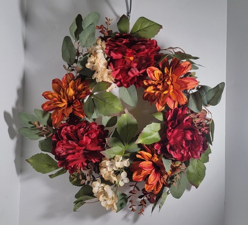 Décor artificial fall wreath - décor,