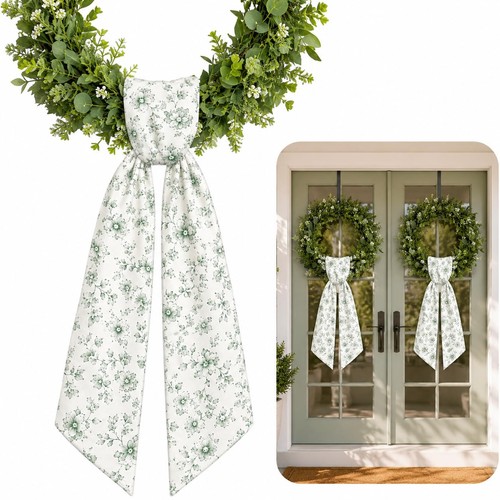 Floral wreath sash set 2 - floral,