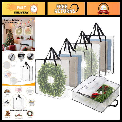 Wreath storage bag - bag, 5-pack,