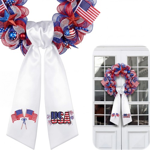 White satin sash for - white,