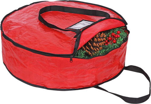 Christmas wreath storage - wreath, bag