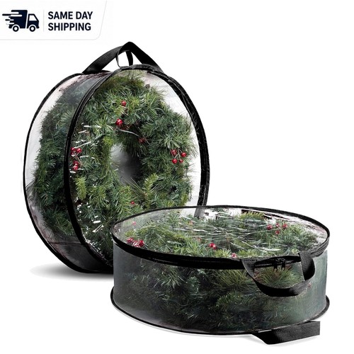 Black pack waterproof wreath - 2-pack,