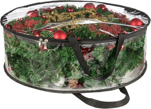 Clear wreath storage bag - wreath, 30