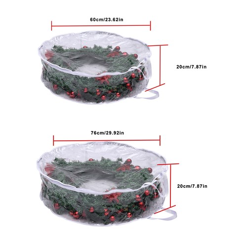 Clear pvc wreath storage - pvc,