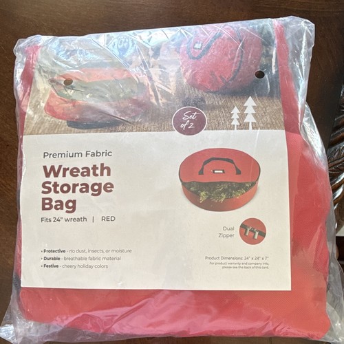 Zober fabric wreath storage - wreath,